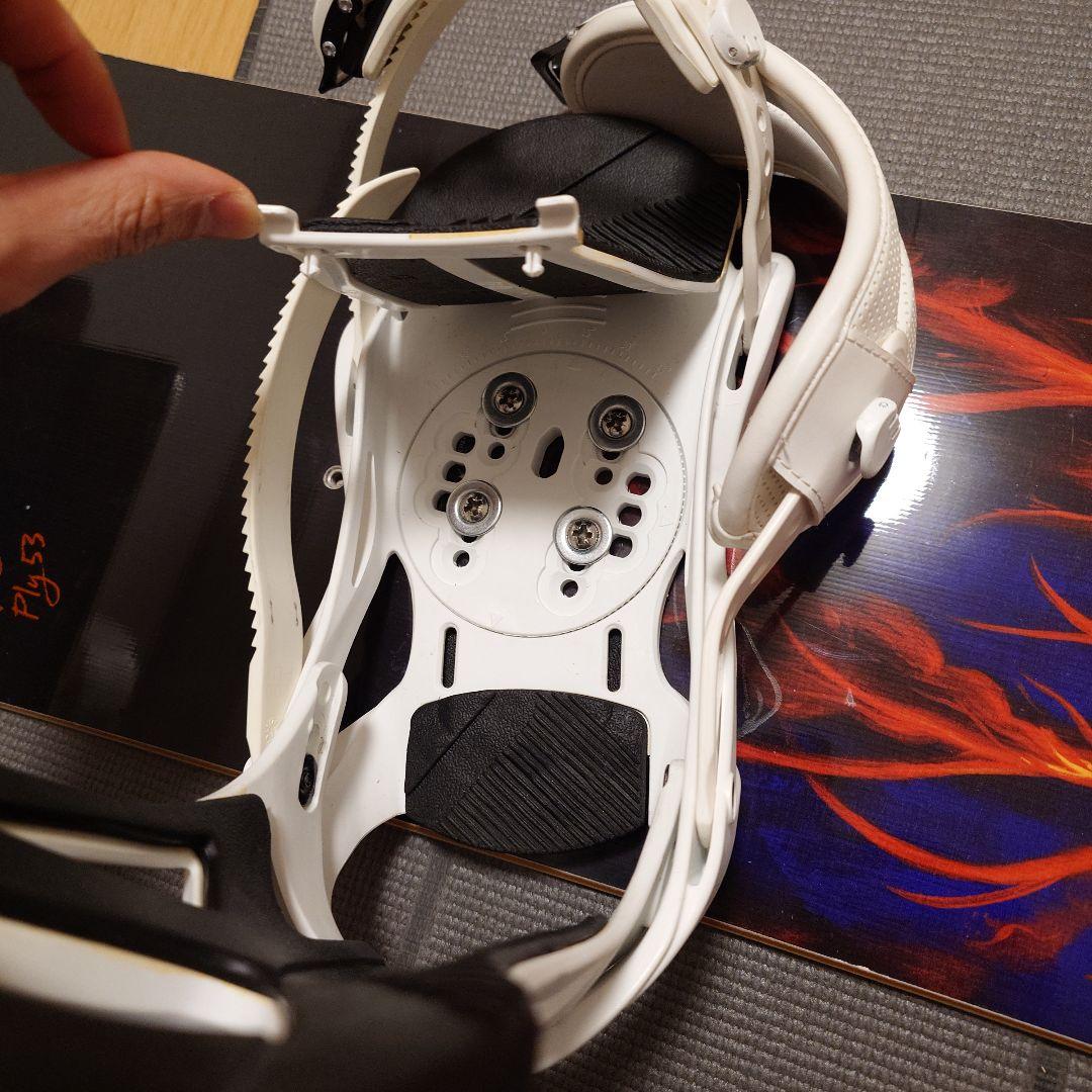 DC プレイ スノーボード キャンバーボード LINKグリードM ビンディング