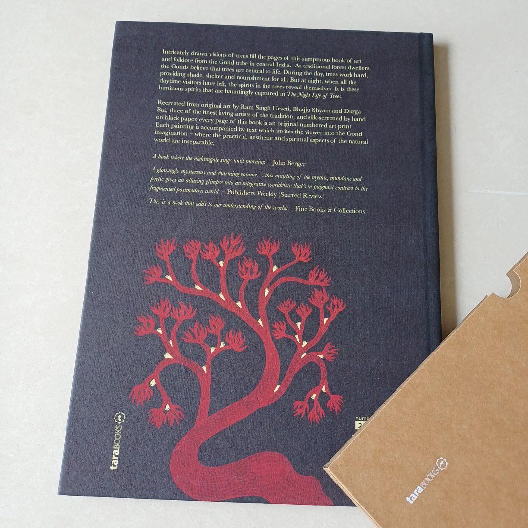 タラブックス　ハンドメイド　夜の木　英語版　TREES　新品　絵本　インド　版画