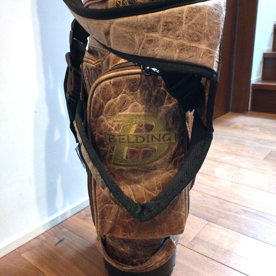 BELDING レザー キャディバッグ スタンド付き 本革 ヴィンテージ