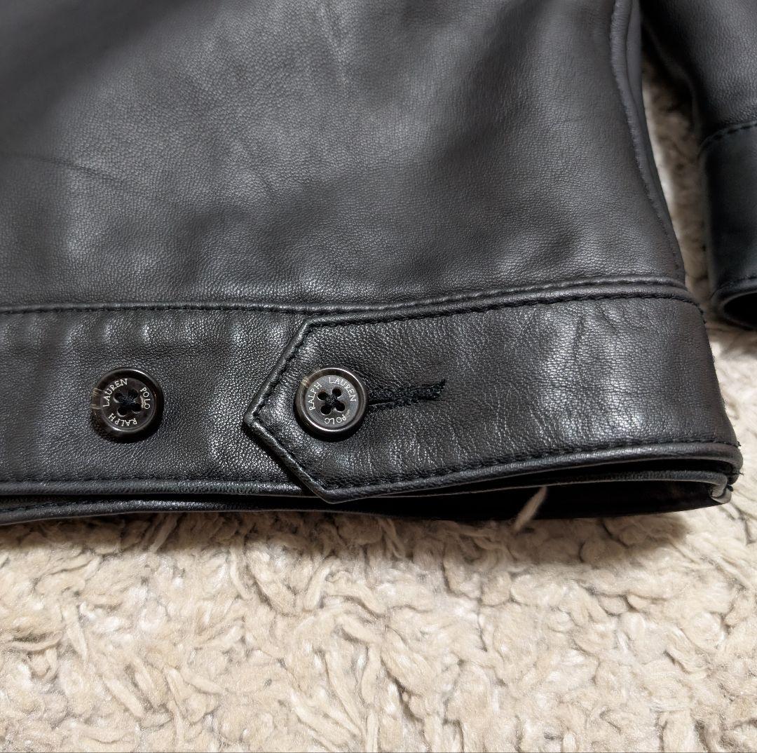 POLO by Ralph Lauren レザージャケット 羊革 黒 XL
