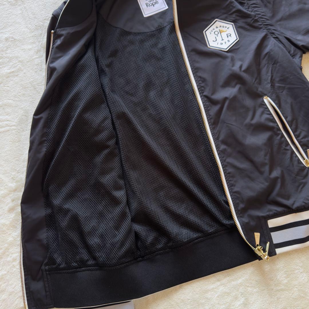 JUN＆ROPE ナイロンジャケットorベスト 2wayタイプ バックプリントM