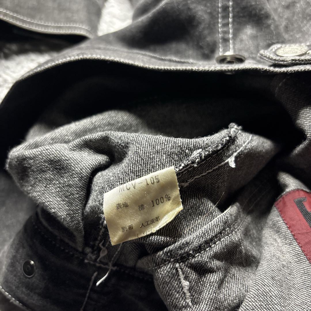 FICCE デニムジャケット　単丈　刺繍デザイン　ヴィンテージ　90s 日本製