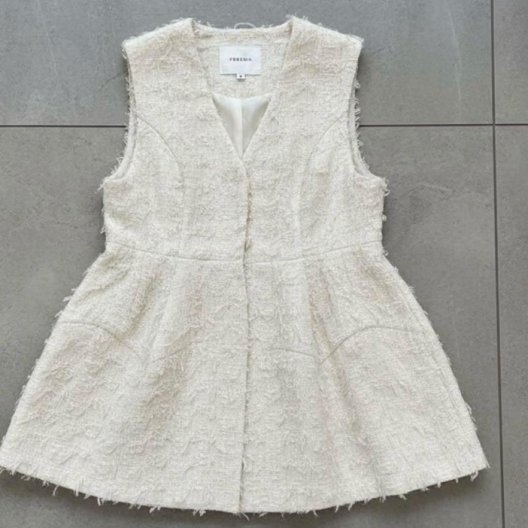 kichocoさま❤️カデュネ ペプラムジレ リボンヤーン 大草直子さん着用