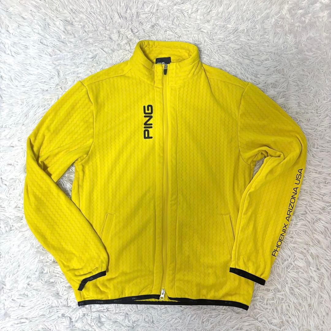 PING ピン スニード ツインスニード イエロー 防風 ビックロゴ ブルゾン