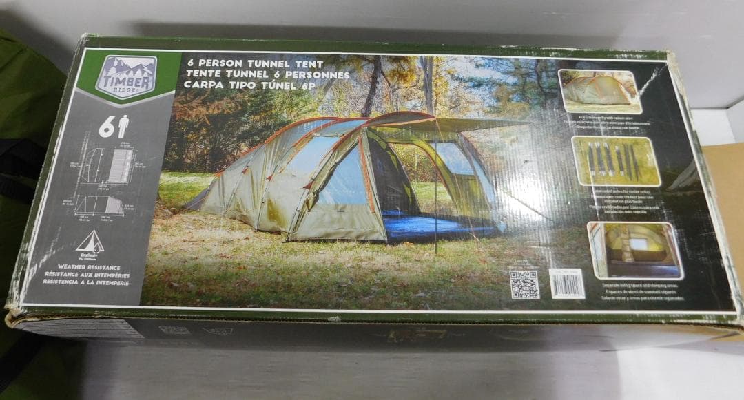 ティンバーリッジ ６人用トンネルテント アウトドア キャンプ