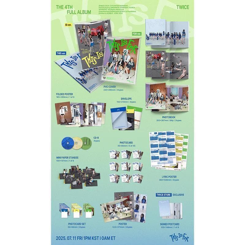 TWICE THIS IS FOR アメリカ限定版 直筆サイン入り US限定