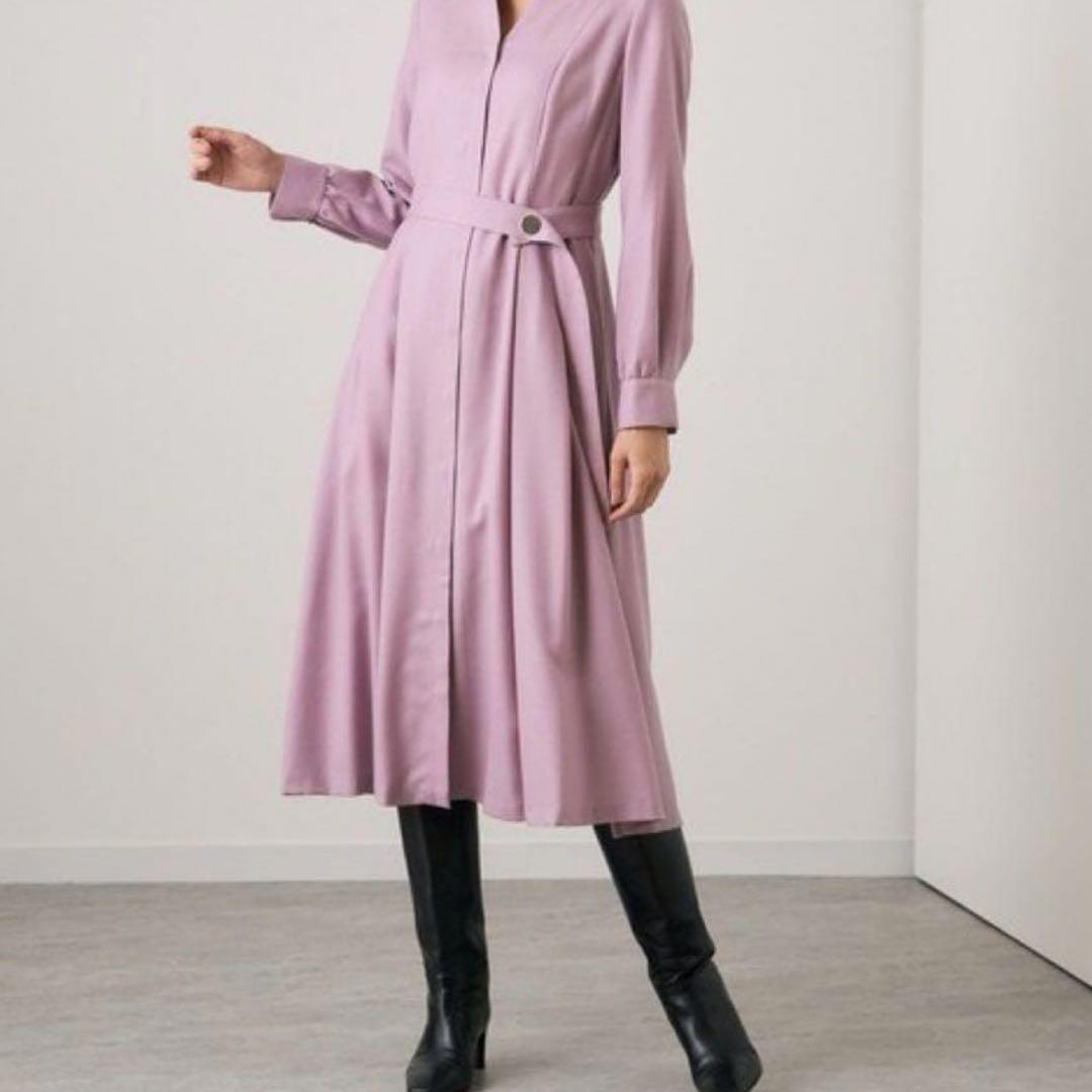 comicomi　ANAYI アナイ 上質ウールフレアワンピース 38