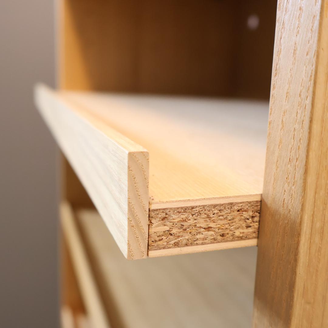 無印良品 MUJI タモ材 木製収納 本棚 書棚 7段 ブックシェルフ 収納