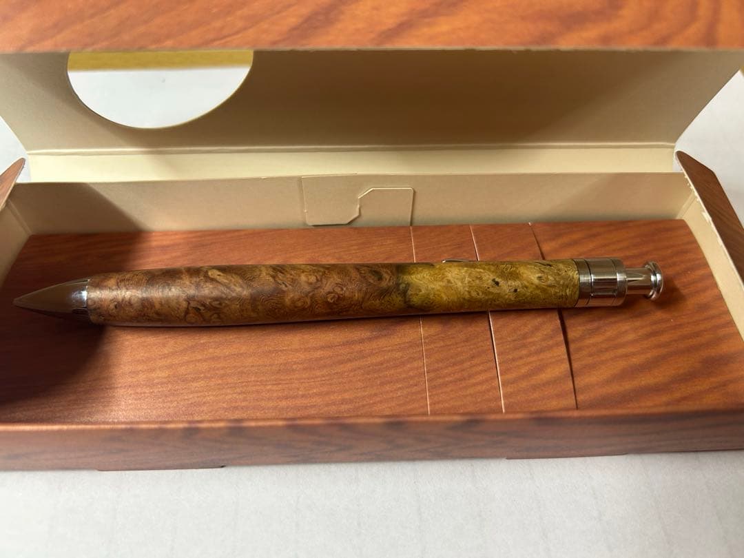 工房楔　シャープペンシル　0.5ミリ　花梨紅白