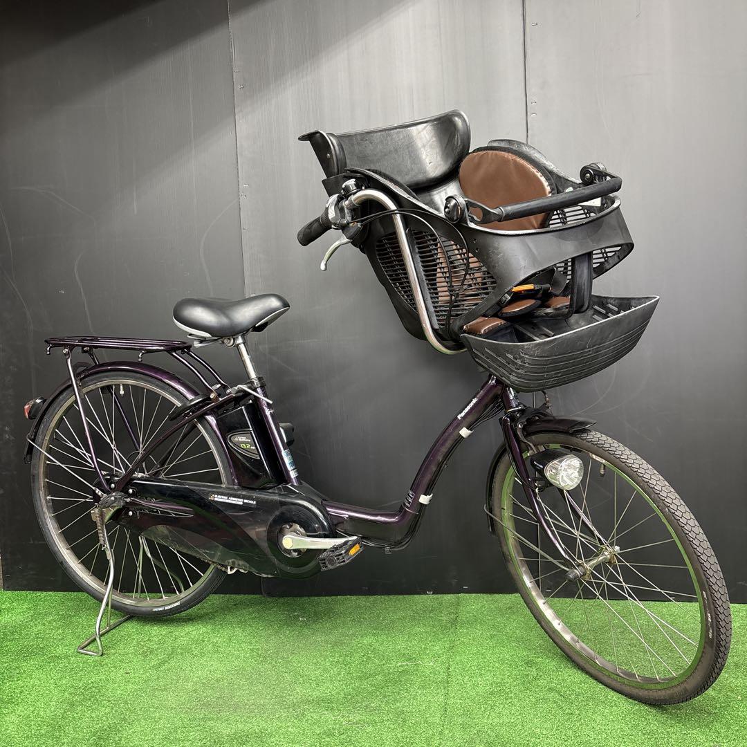 電動自転車 Panasonic Gyutto パープル 3人乗り対応　11