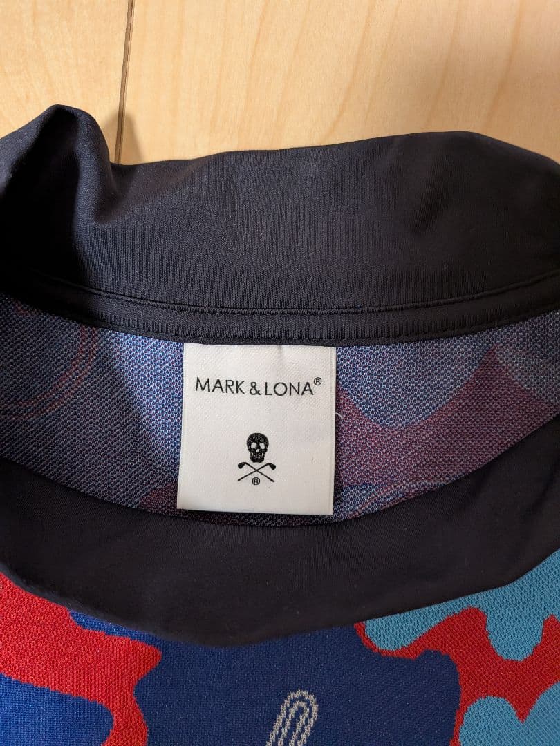 マーク&ロナ GOLF ハイネック迷彩柄 シャツ