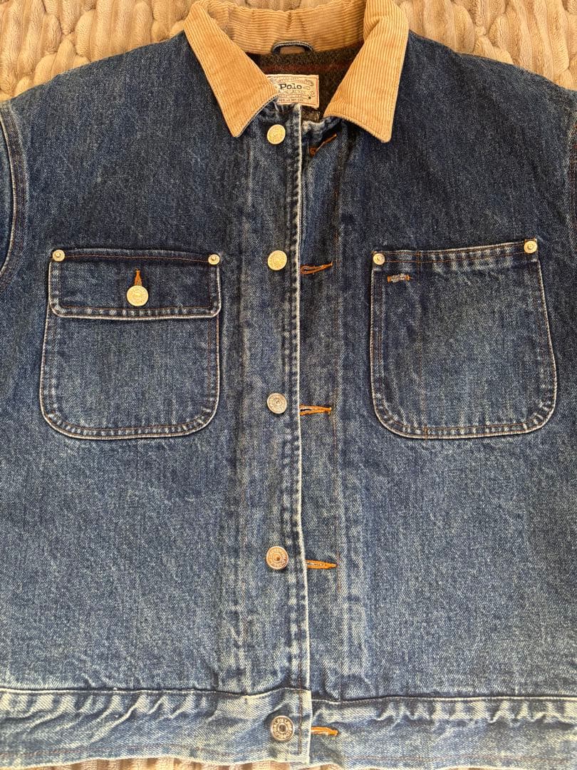 Polo 80s 白タグ　USA製カントリーデニムジャケット