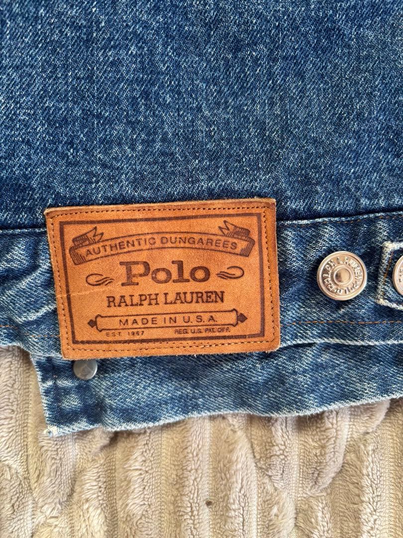 Polo 80s 白タグ　USA製カントリーデニムジャケット