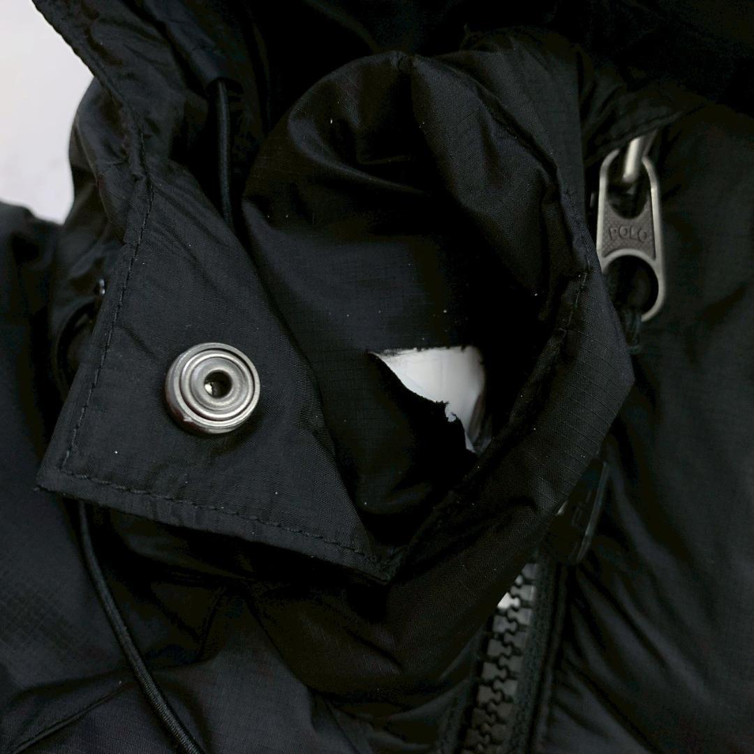 ポロラルフローレン ダウンベスト ビッグポニー刺繍 ブラック L　D946