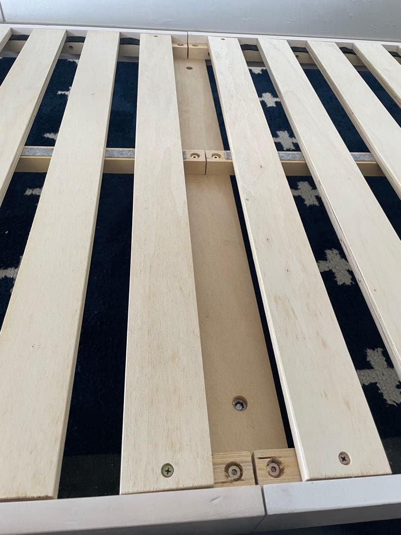 木製シングルベッドフレーム ホワイト