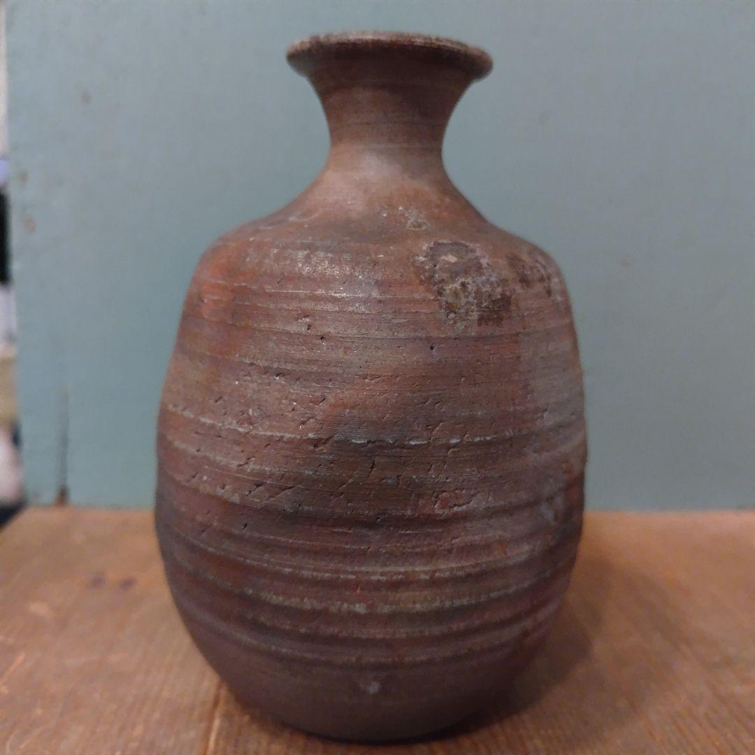 備前焼　徳利＆ぐい呑セット　酒器　岡山伝統工芸品　青備前