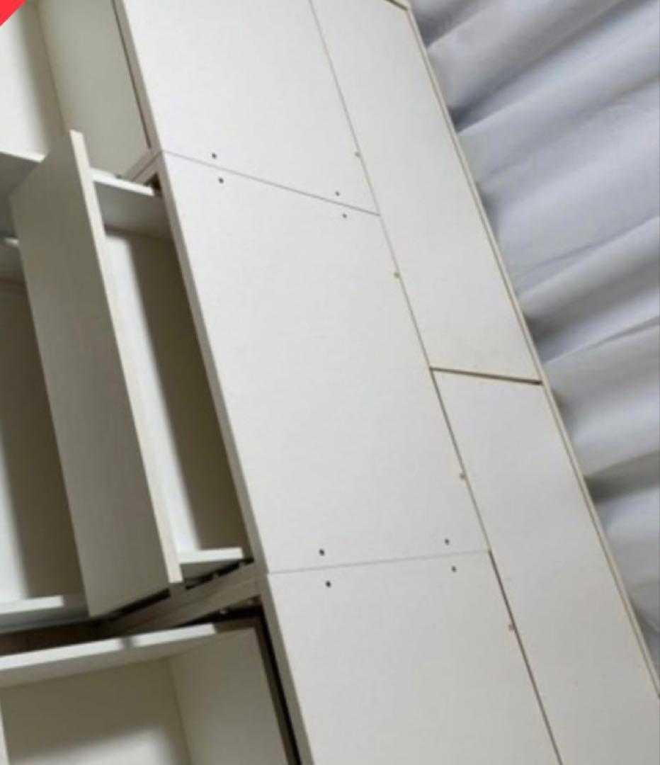 美品 ⭐︎ニトリ　ベッドアザン4チェスト解体済⭐︎ベッド&マットレス　早い者勝セール