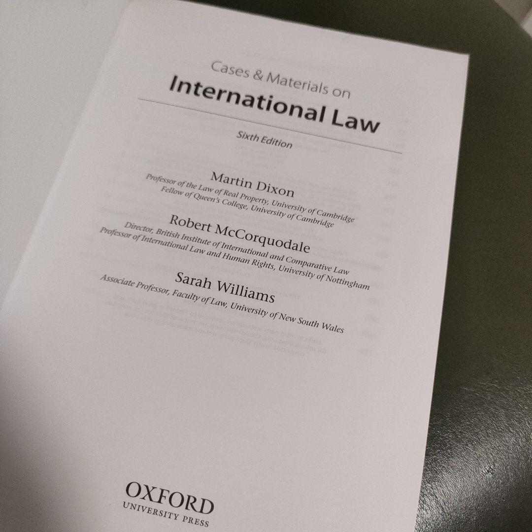 語学・辞書・学習参考書 International Law SIXTH EDITION