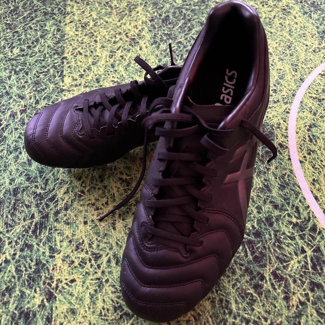 新品 ASICS サッカースパイク 取り替え式 25.5 ブラック