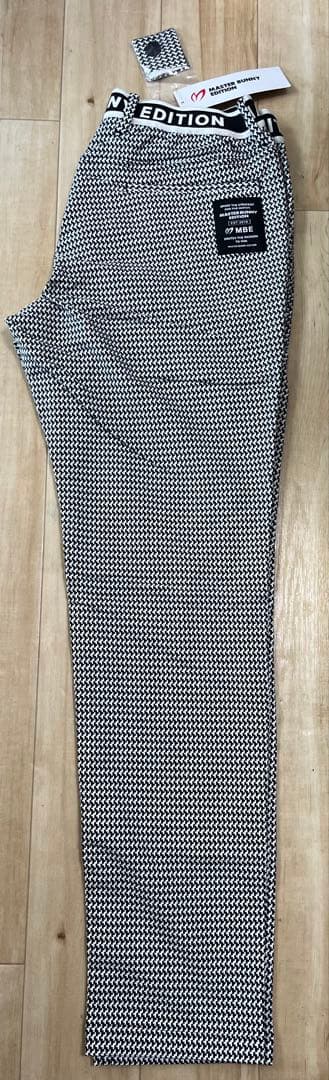 新品タグ付PEARLYGATESマスターバニーED千鳥格子パンツ4 股下77cm