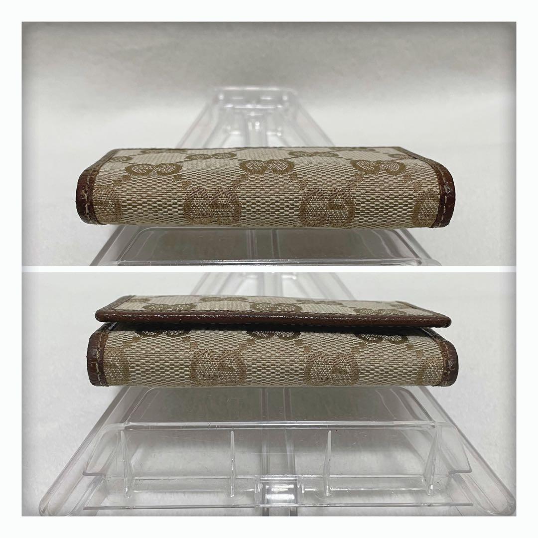 3/1中削除‼️ 人気 GUCCI グッチ キャンバス 6連 キーケース ブラウン