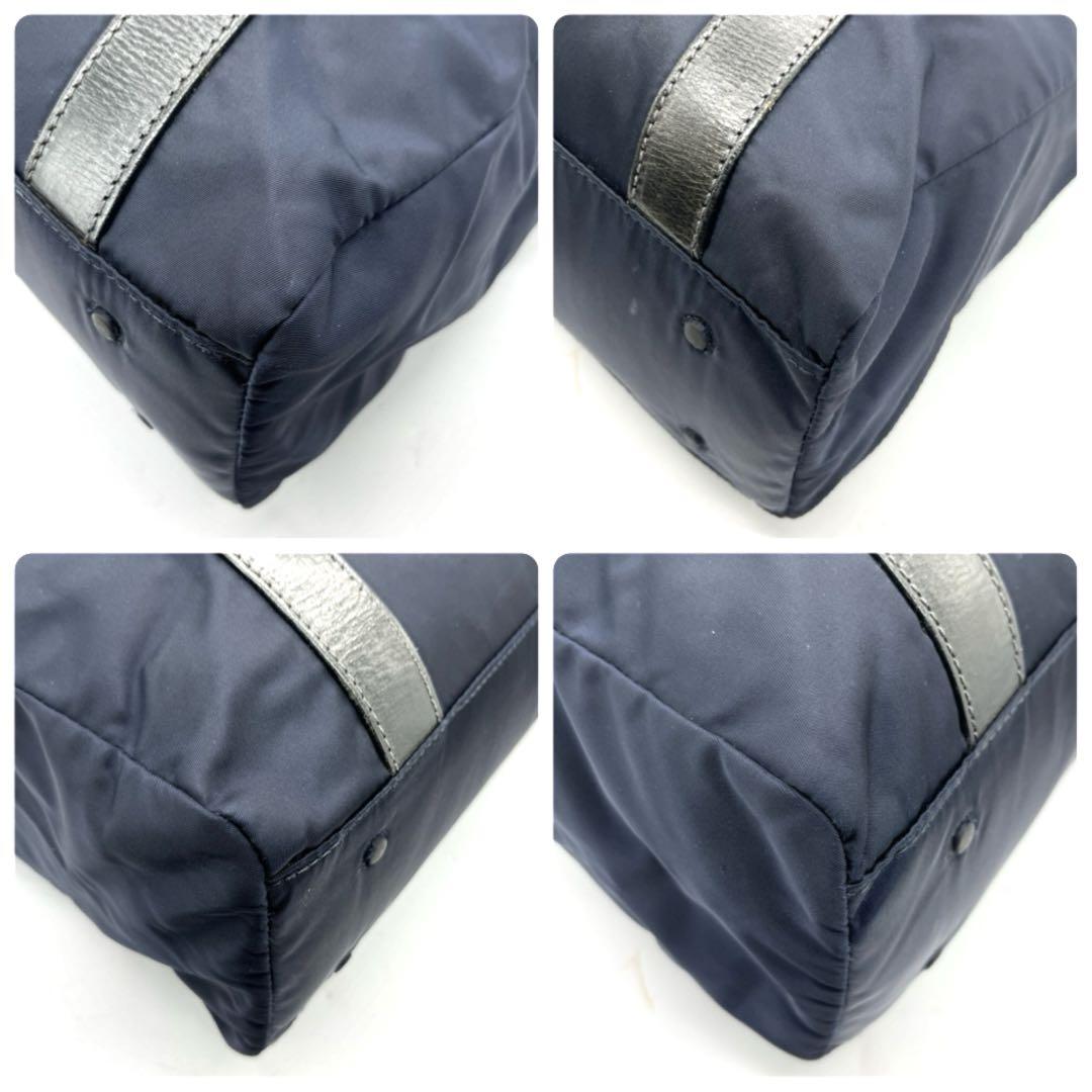 Daniel&Bob トートバック ビジネスバック ナイロン×レザー ネイビー