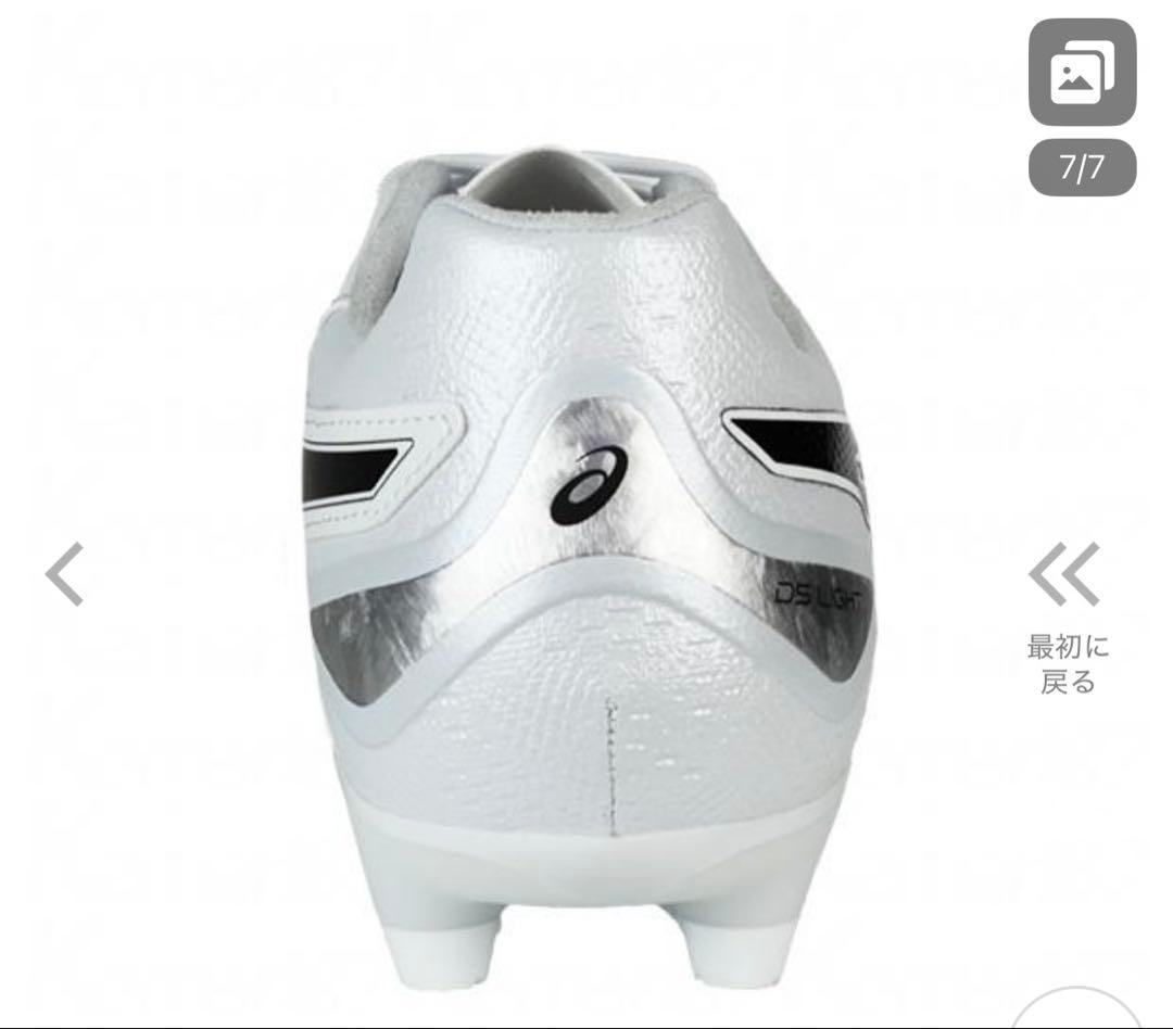 ASICS サッカーシューズ ホワイト/ブラック