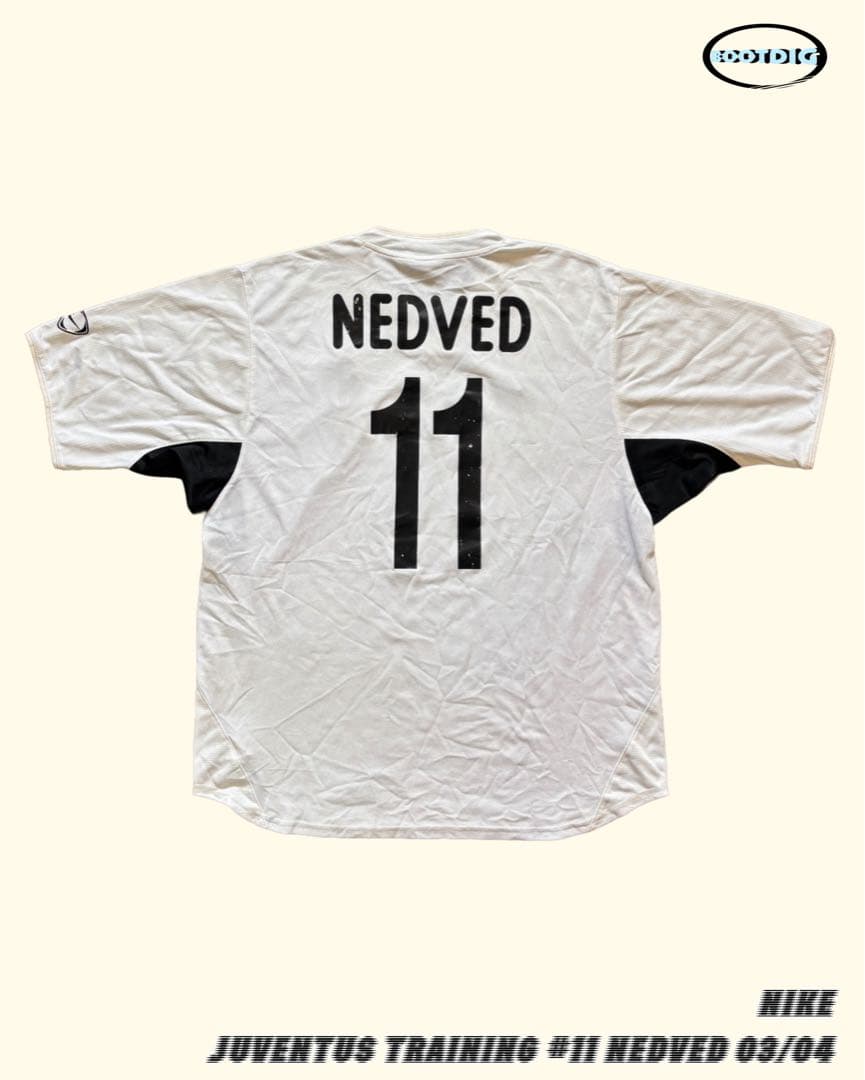 ユベントスFC トレーニングシャツ ネドベド 11番 / 00s ナイキ Y2K