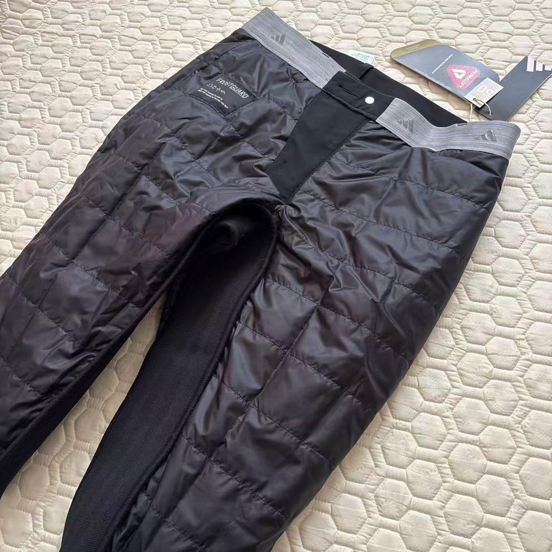 79cm新品27500円アディダスゴルフ/メンズ/秋冬/中綿ストレッチパンツ/黒