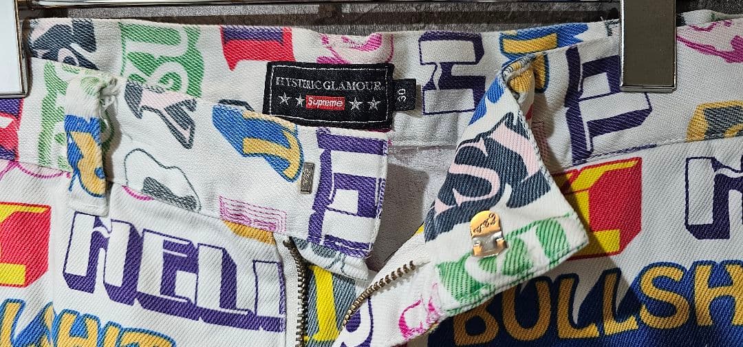希少 supreme HYSTERIC GLAMOUR コラボ ワークパンツ M