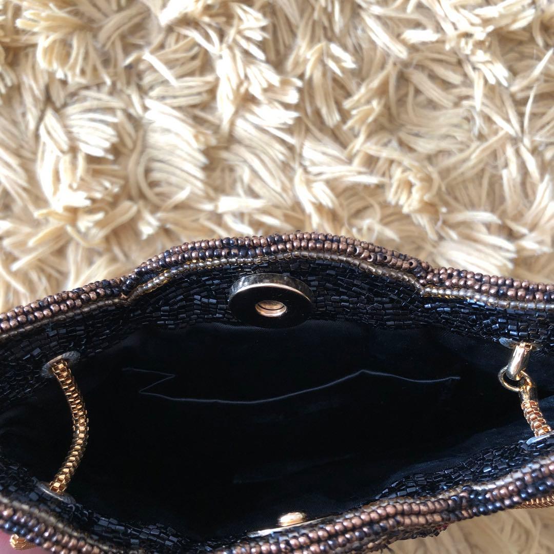 LUMYはしもと　総ビーズバッグチェーンパーティーバッグモルティ