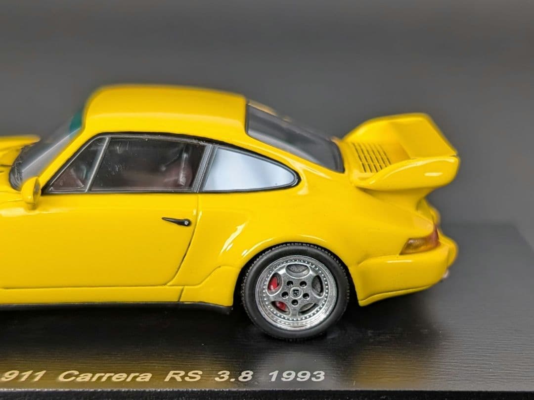 スパーク 1/43 ポルシェ 911 カレラ RS 3.8 1993 イエロー