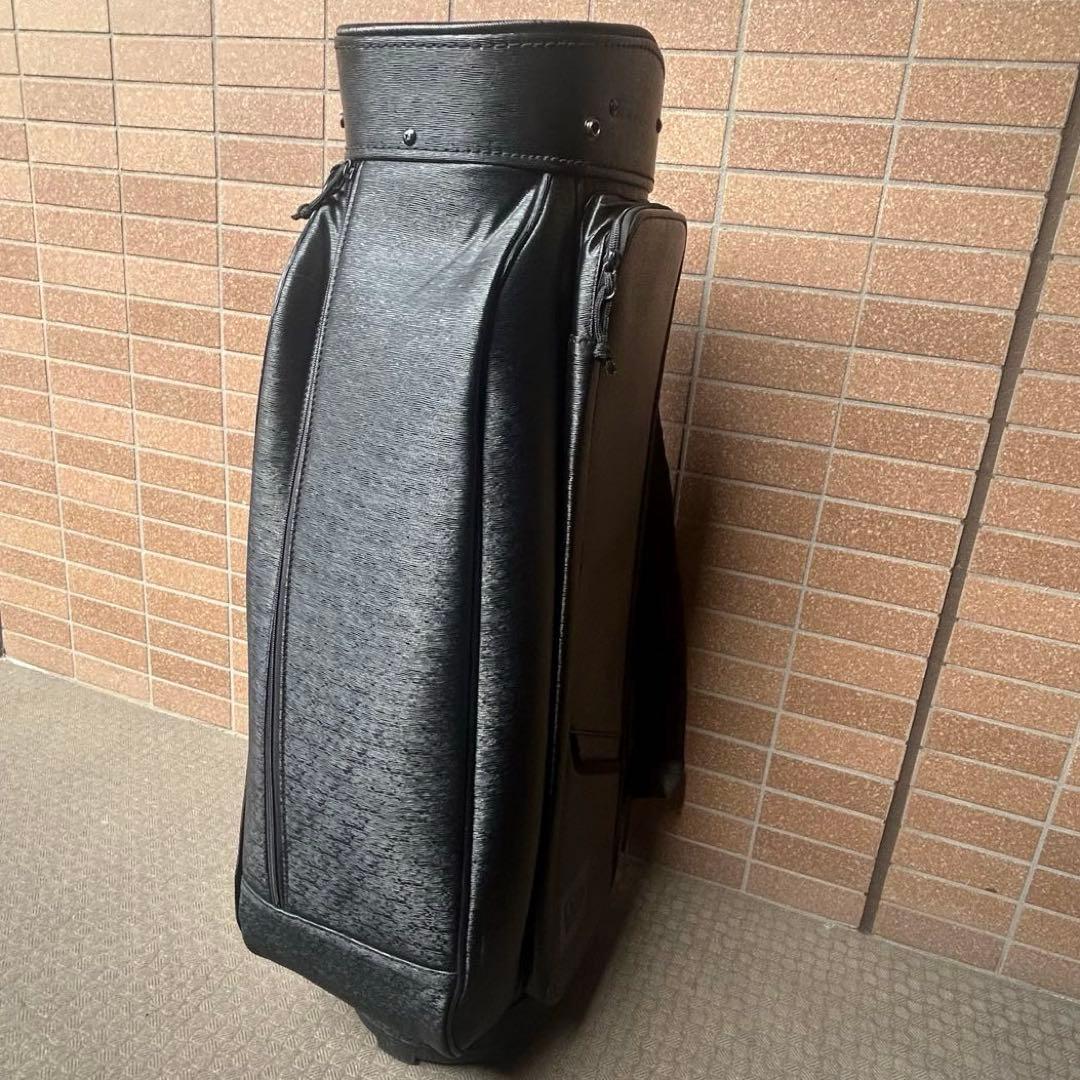 ニューエラ ゴルフバック キャディーバック 5分割　9型 ロゴプリント 黒