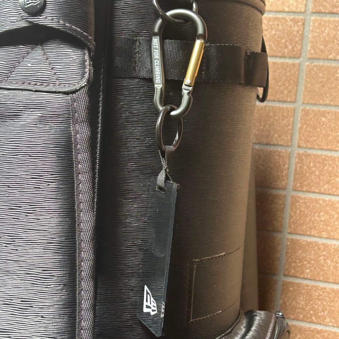 ニューエラ ゴルフバック キャディーバック 5分割　9型 ロゴプリント 黒