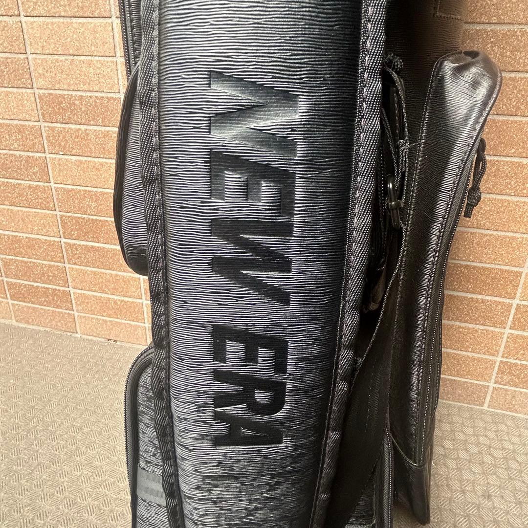 ニューエラ ゴルフバック キャディーバック 5分割　9型 ロゴプリント 黒