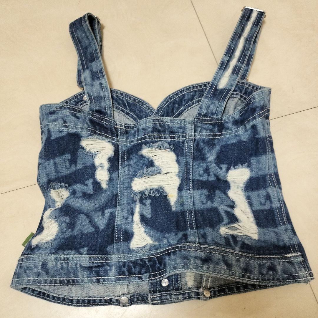 マークジェイコブス　デニム　ダメージ　ビスチェ