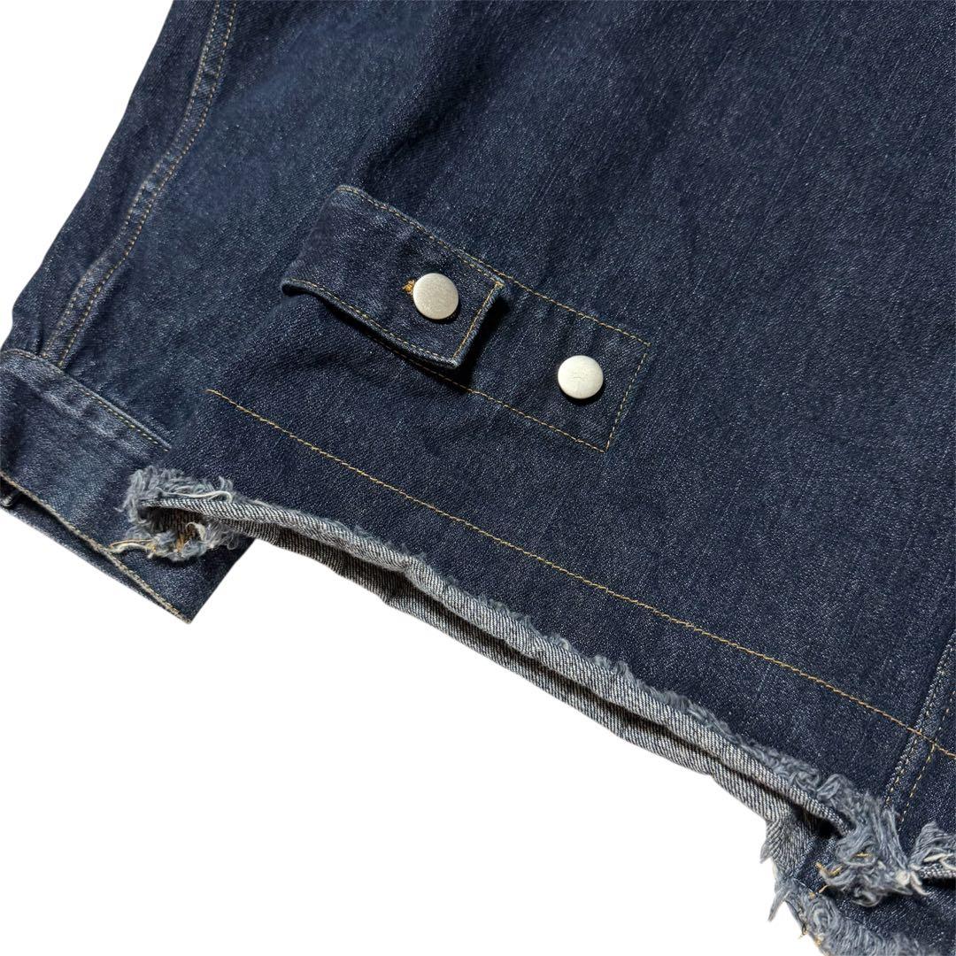 soerte カットオフ フリンジ デニムジャケット ジーンズ セットアップ