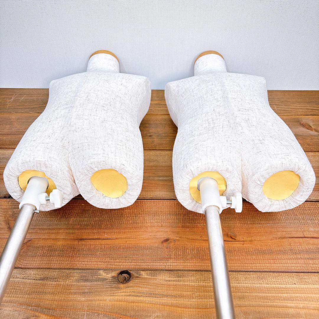 【美品】 子供用 布製トルソー 木製ヘッド付き 2体セット ②