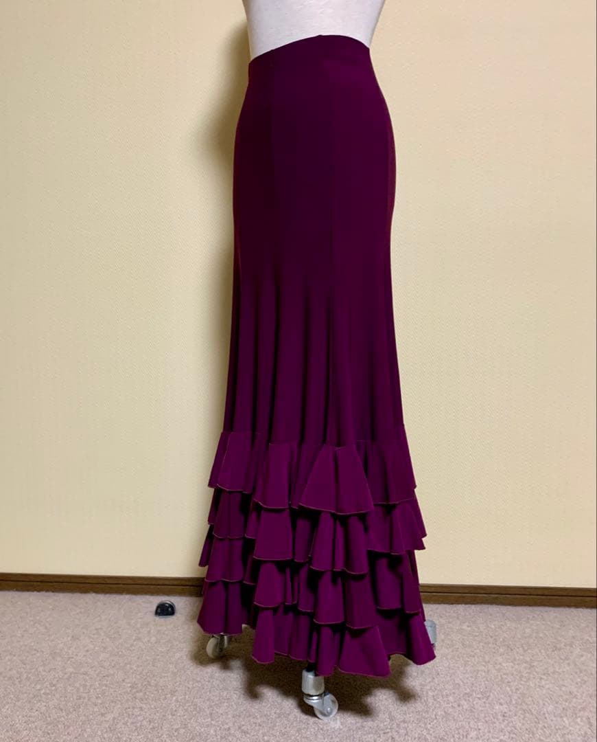 かずえ　フラメンコ衣装　フリルファルダ