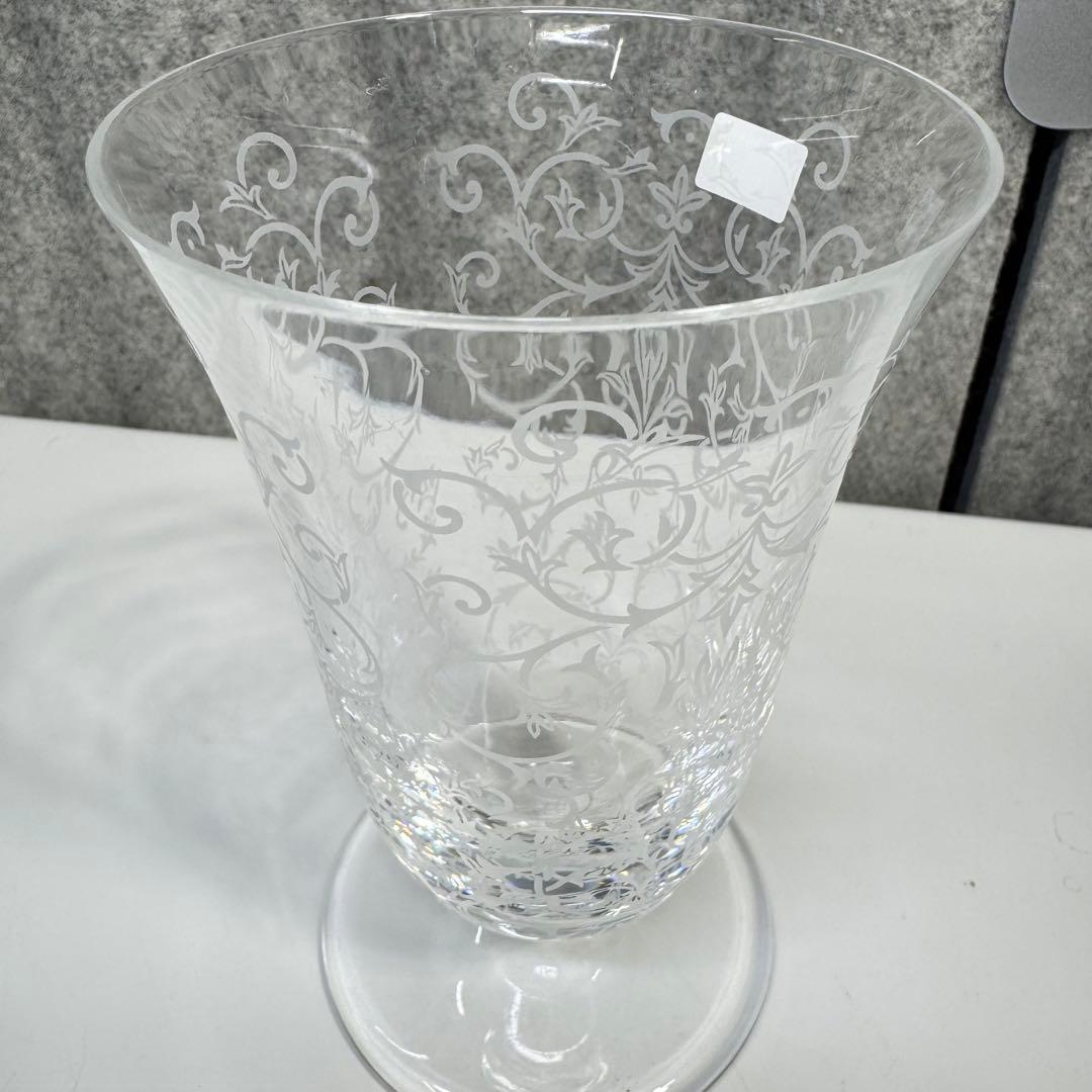 ひ*じ様 オールド バカラ エルナ 花瓶 フラワーベース ERNA 唐草模様