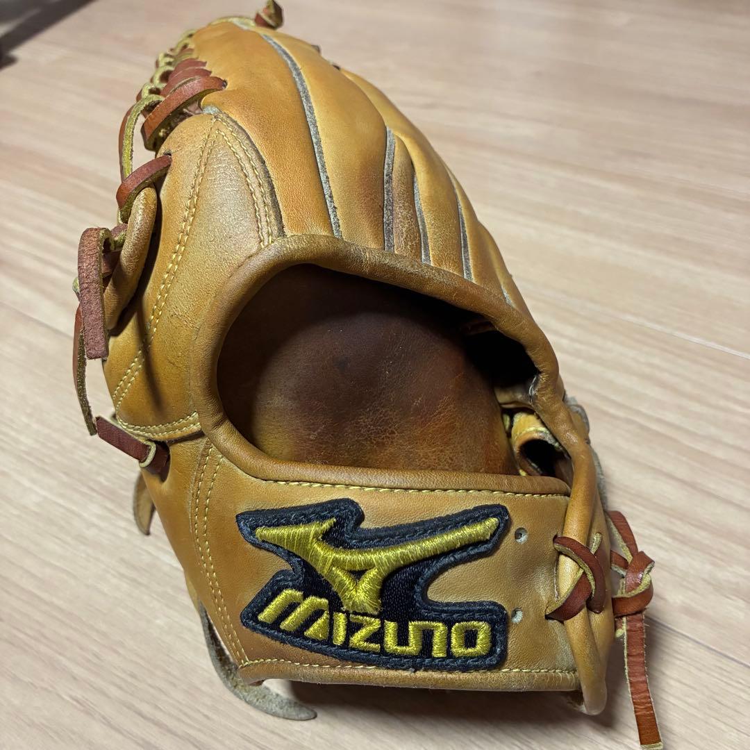 ミズノプロ　硬式　イエロー　左利き　左投げ　型◎ 即戦力