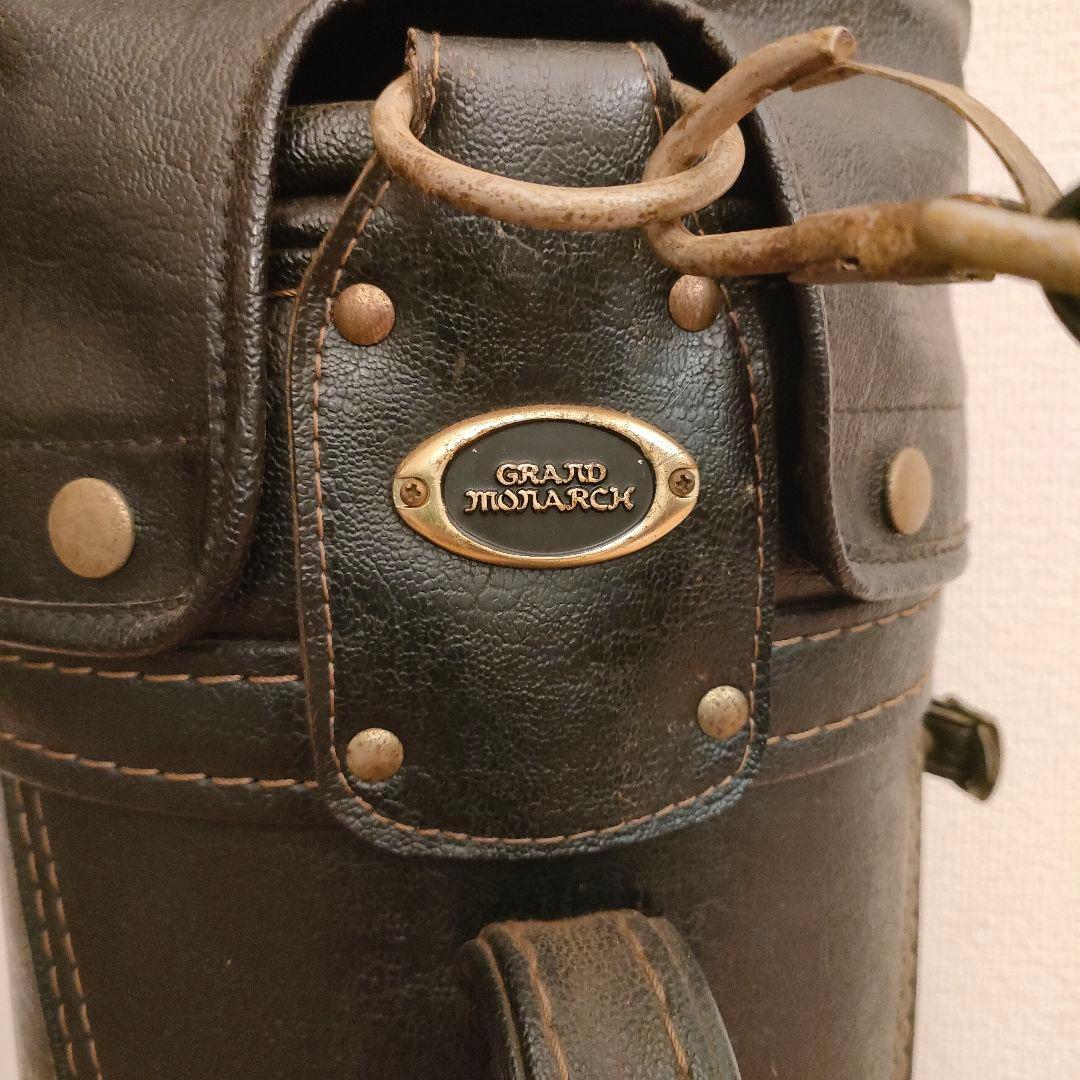 レトロ ミズノ GRAND MONARCH レザーキャディバッグ ヴィンテージ
