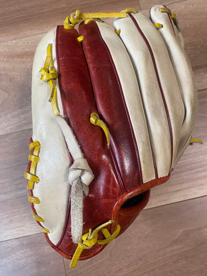 Rawlings 軟式野球グローブ ホワイト/レッド