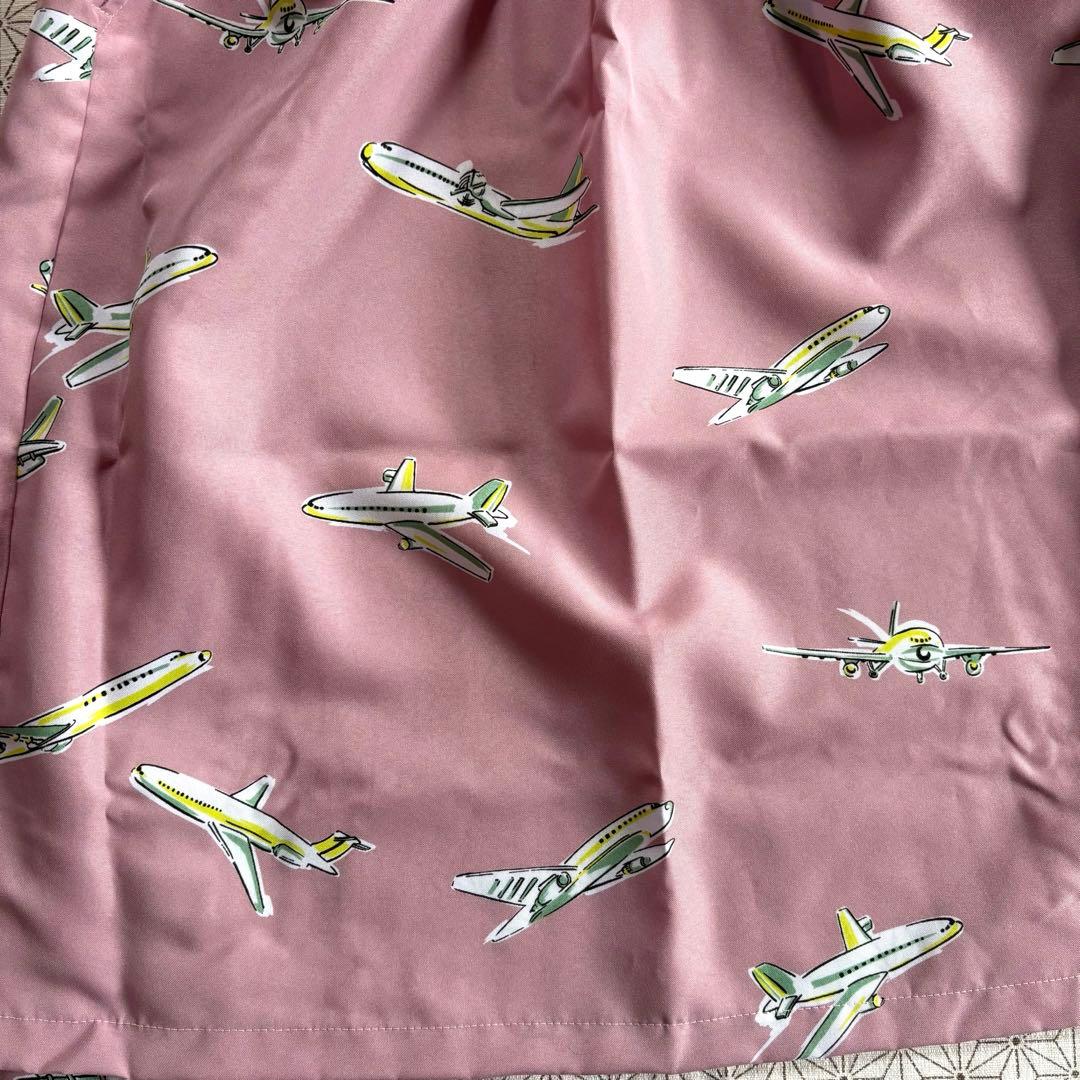 JAS 日本エアシステム エプロン 飛行機柄　吉田ヒロミ