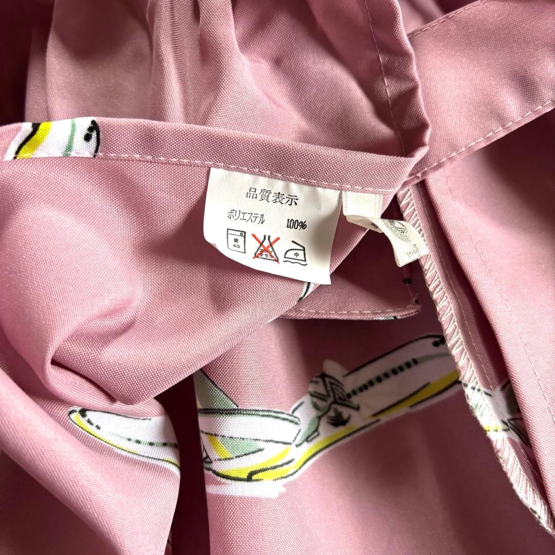 JAS 日本エアシステム エプロン 飛行機柄　吉田ヒロミ