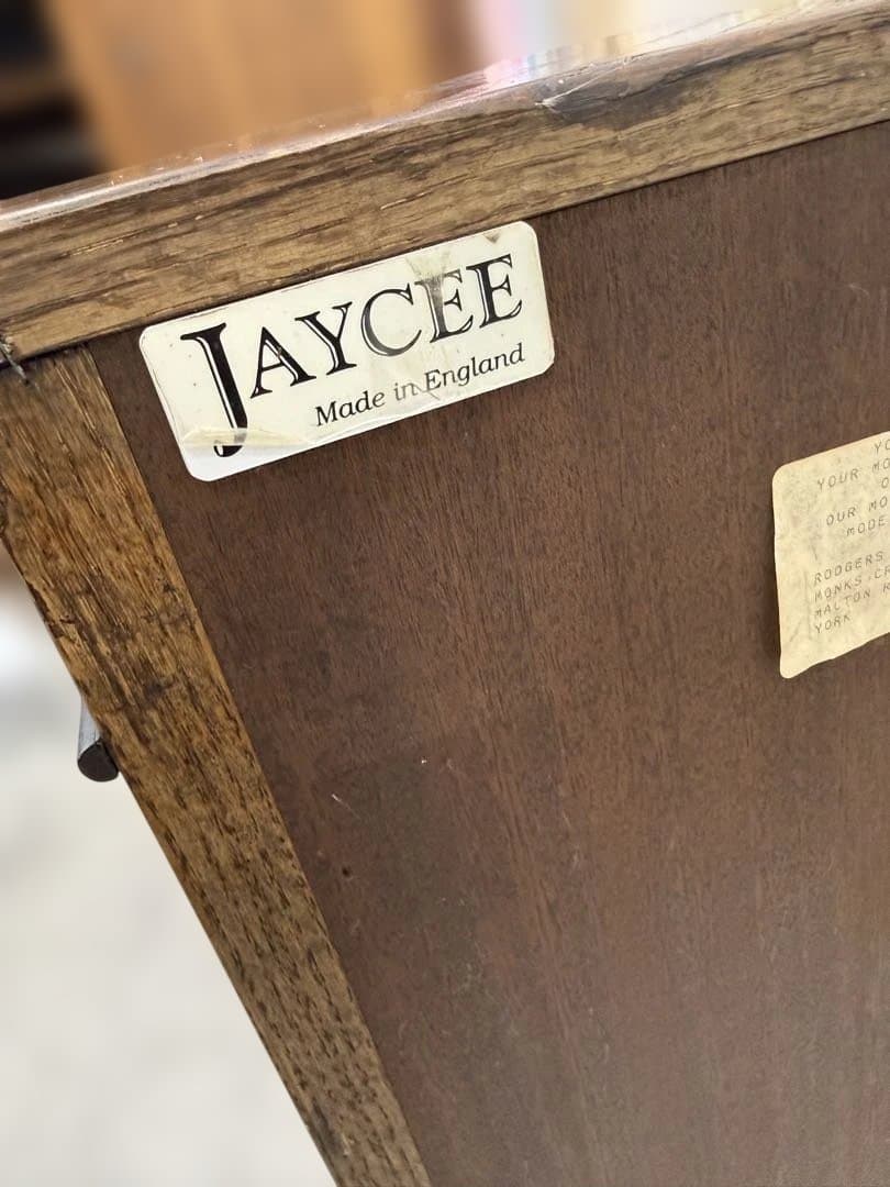 取りに来れる方限定　英国製　木製コーナーキャビネット ブラウン　ビンテージ