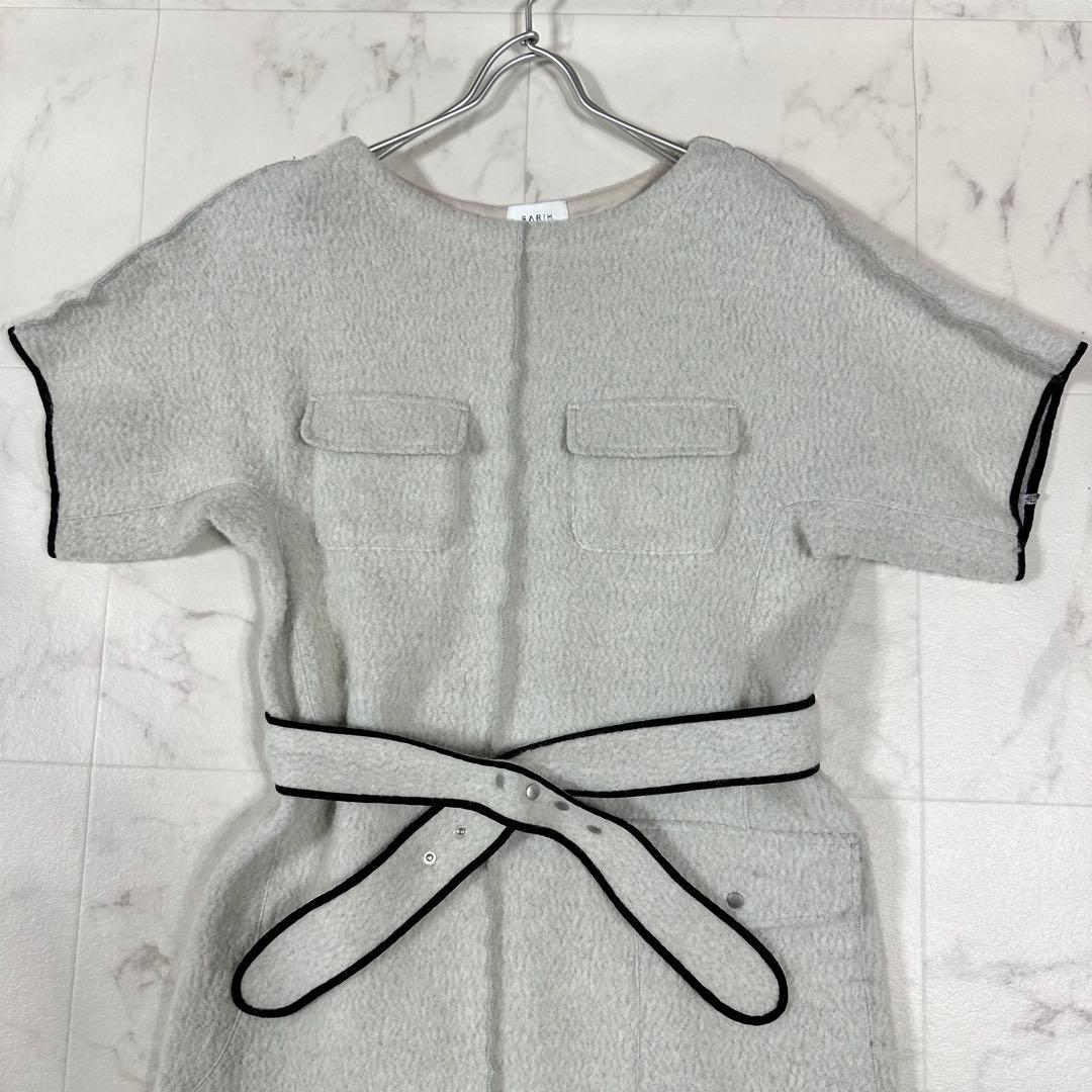 【美品】EARIH RAISED BACK BELTED DRESS ワンピース