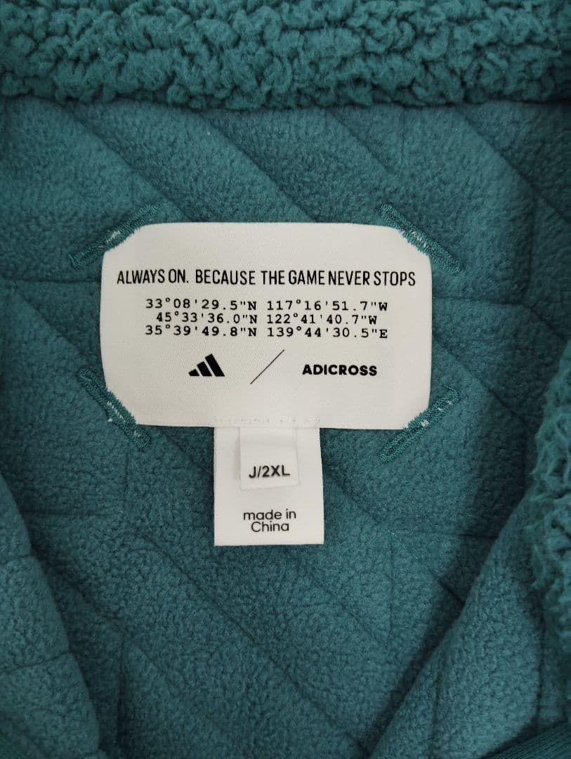 アディダスゴルフ ボアフリースベスト