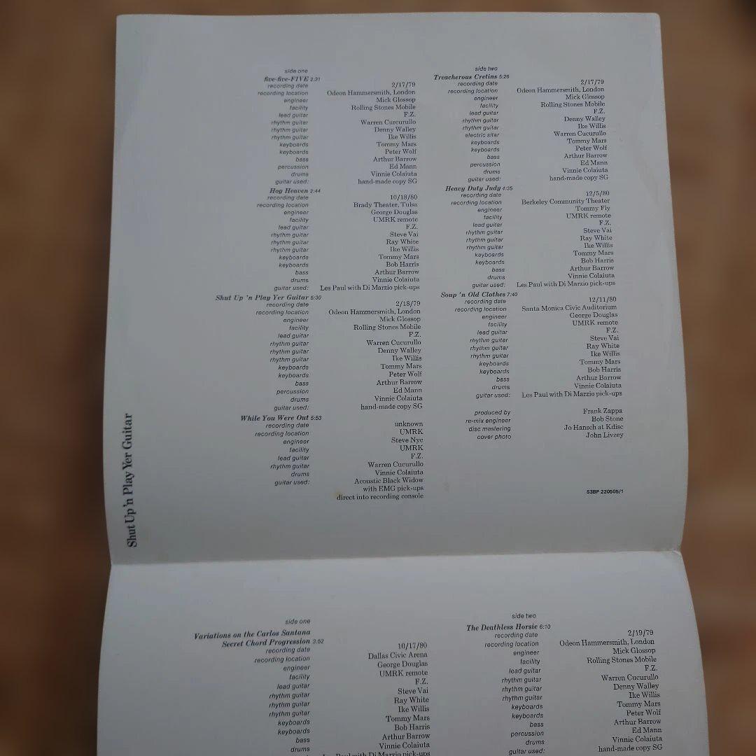 洋楽 Shut Up 'n Play Yer Guitar - Frank Zappa