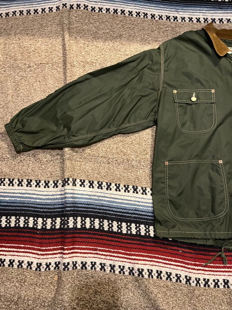 希少 80's Cherignon ナイロン製 オリーブグリーン ジャケット L